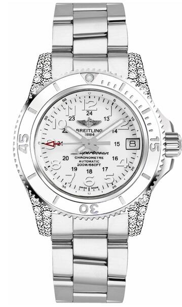 Breitling Superocean II 36 A1731267/A775-179A diamond bezel watch replica